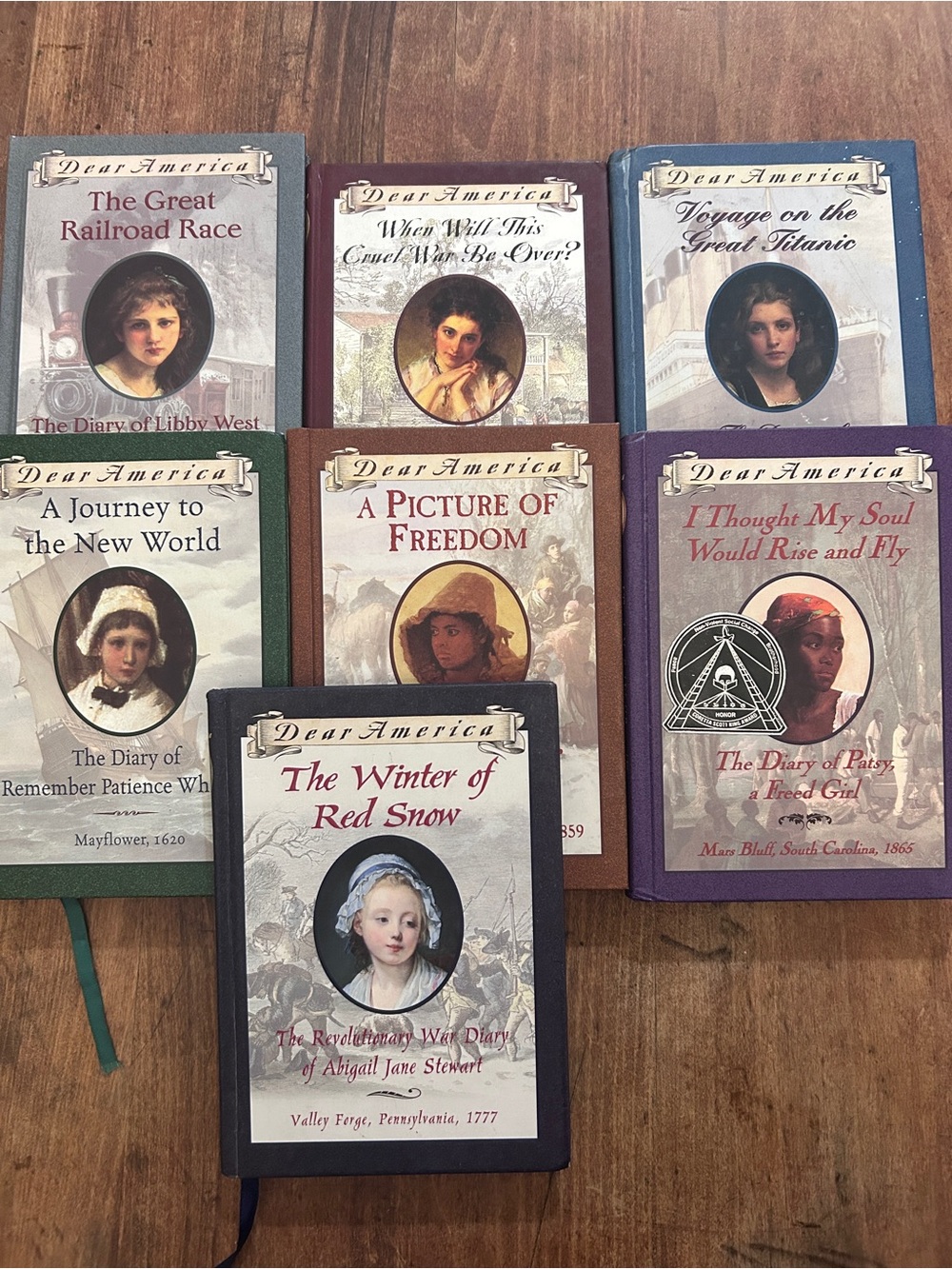 Dear America youth novel book lot of 7 hard cover